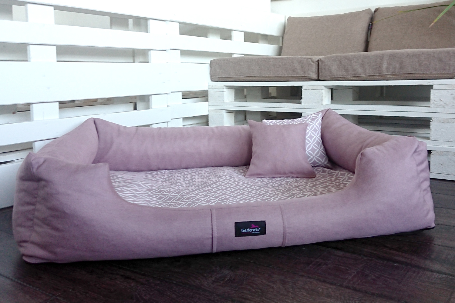 ELLEN | Orthopdisches Hundebett XXL Rosa