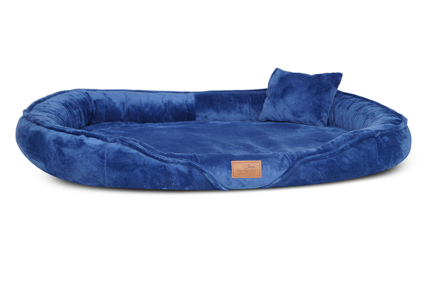 XENIA TEDDY Orthopdisches Hundebett sehr flauschig Tierlando XL Blau
